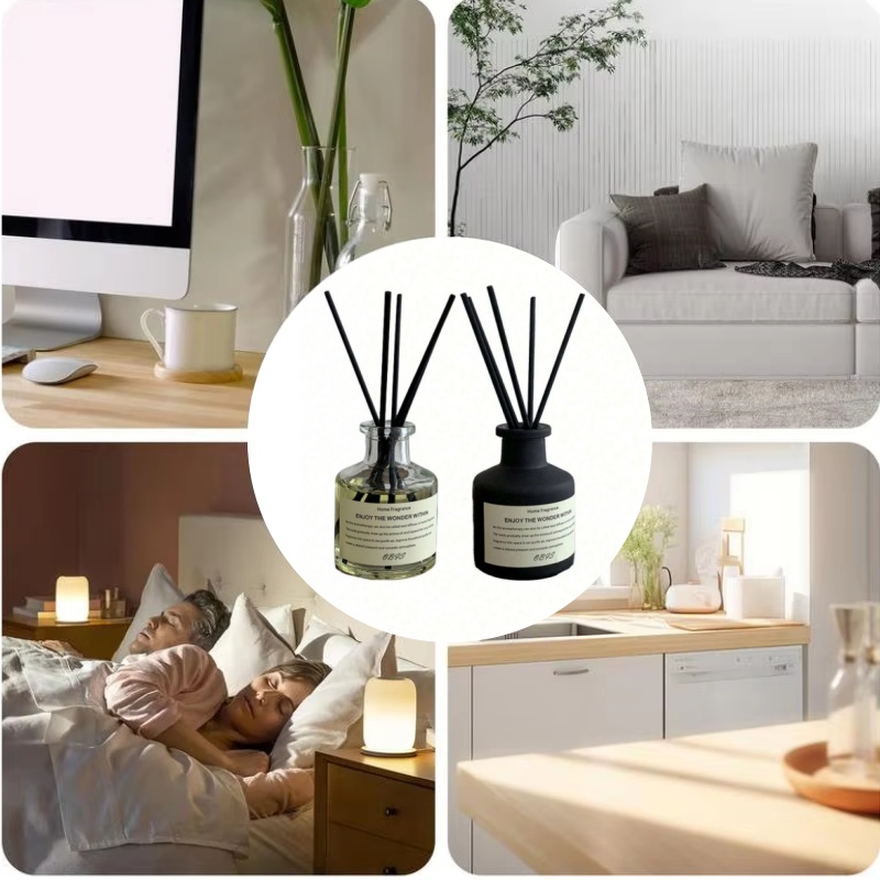 Home Fragrance Jasmine & Yuzu Porcelain Diffuser - 50ml Flameless Home Fragrance Room Flameless