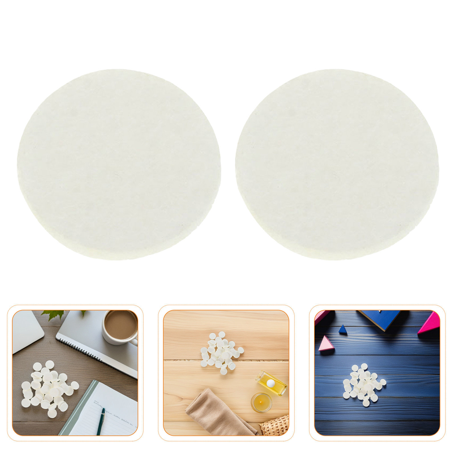 Diffuser Necklace Locket - 300Pcs Essential Oil Diffuser Cotton Pads