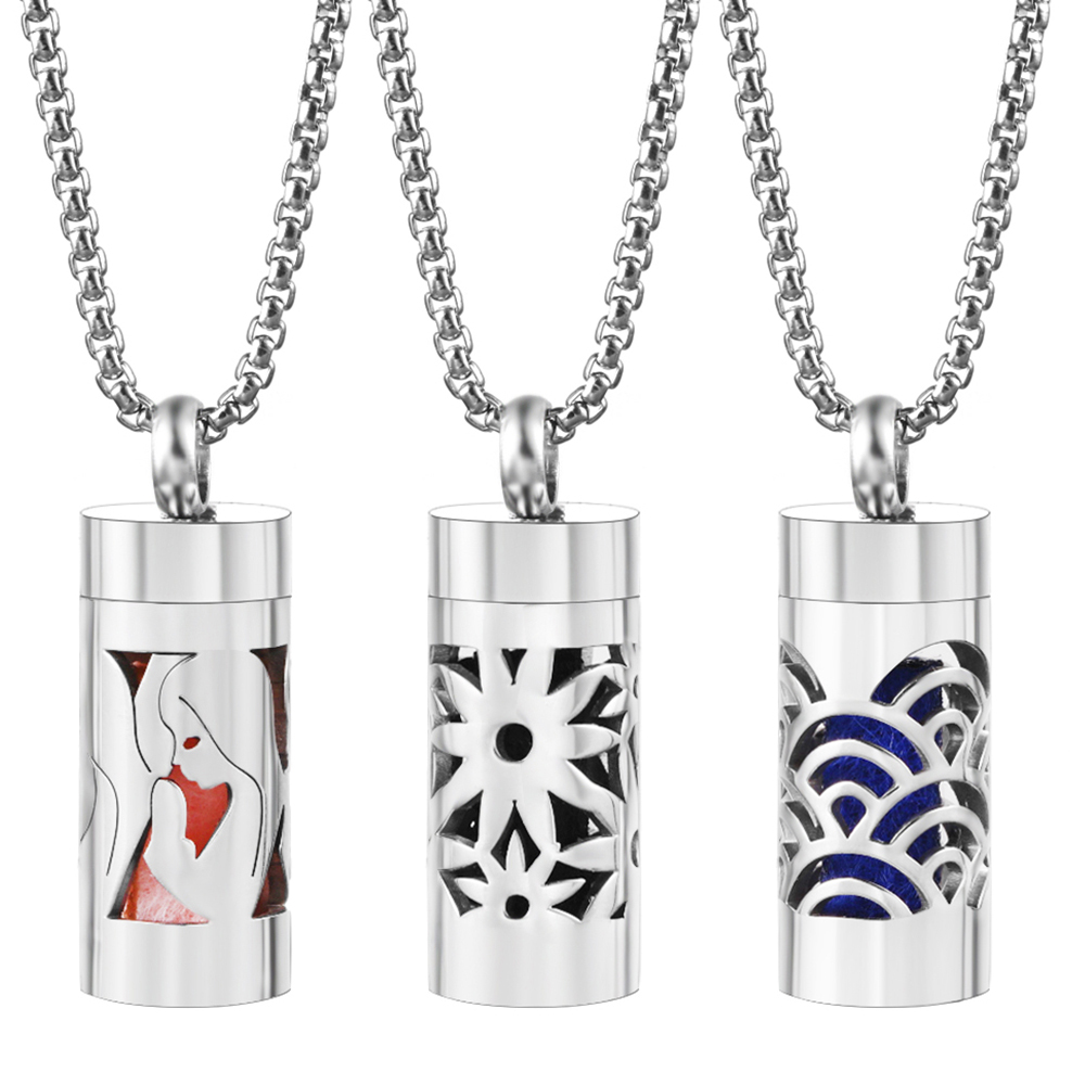 Diffuser Necklace Locket - 2024 New Stainless Steel Aromatherapy Jewelry