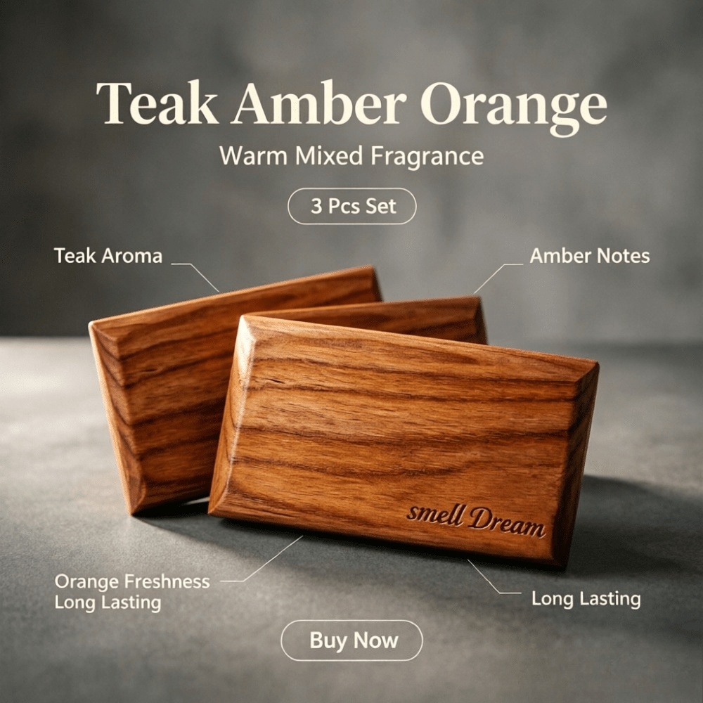 Home Fragrance H&M - Car Air Freshener Teak Amber Orange