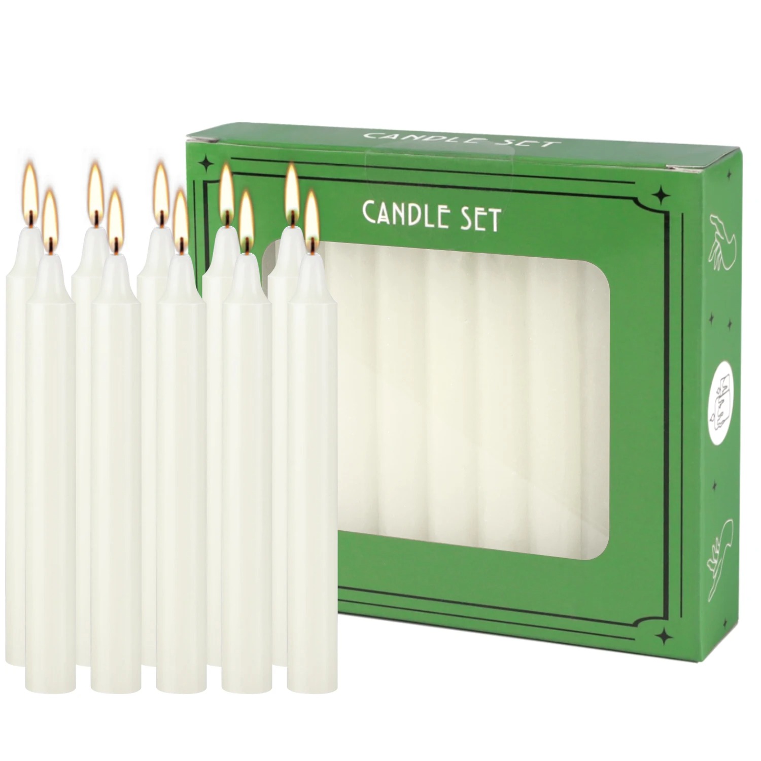 20-Pack 4-Inch Ivory White Dri - огляд і ціна Quality Home Fragrance