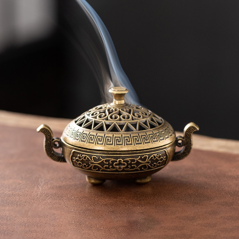 Vintage Alloy Incense Burner S - огляд і ціна Home Fragrance Miniso