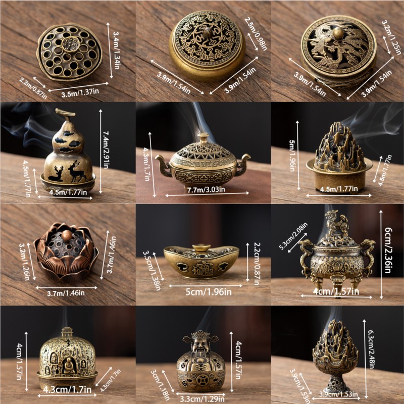 Vintage Alloy Incense Burner S - огляд і ціна Home Fragrance Miniso