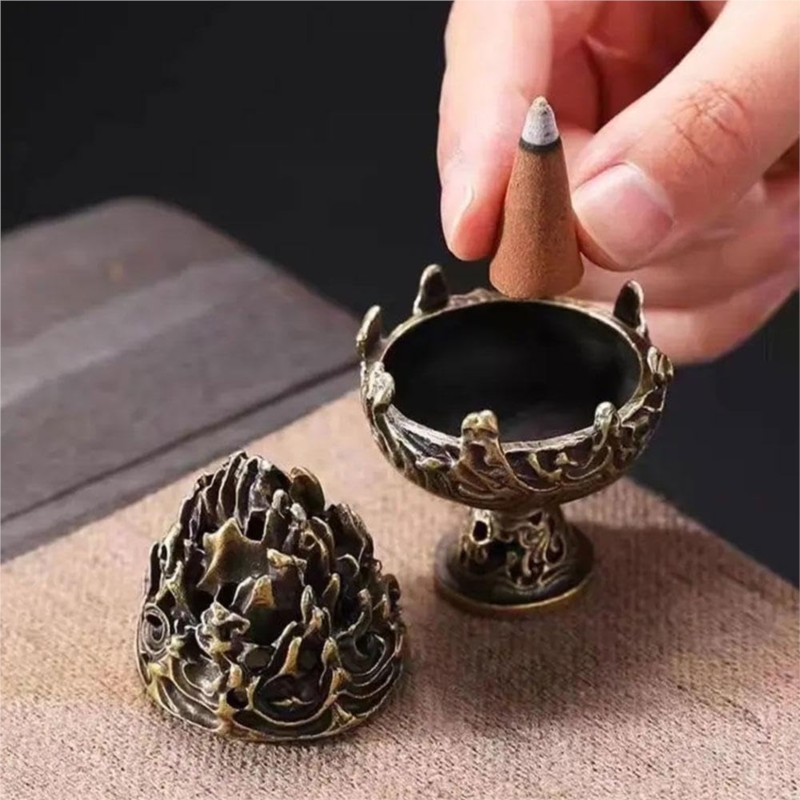 Vintage Alloy Incense Burner S - огляд і ціна Home Fragrance Miniso