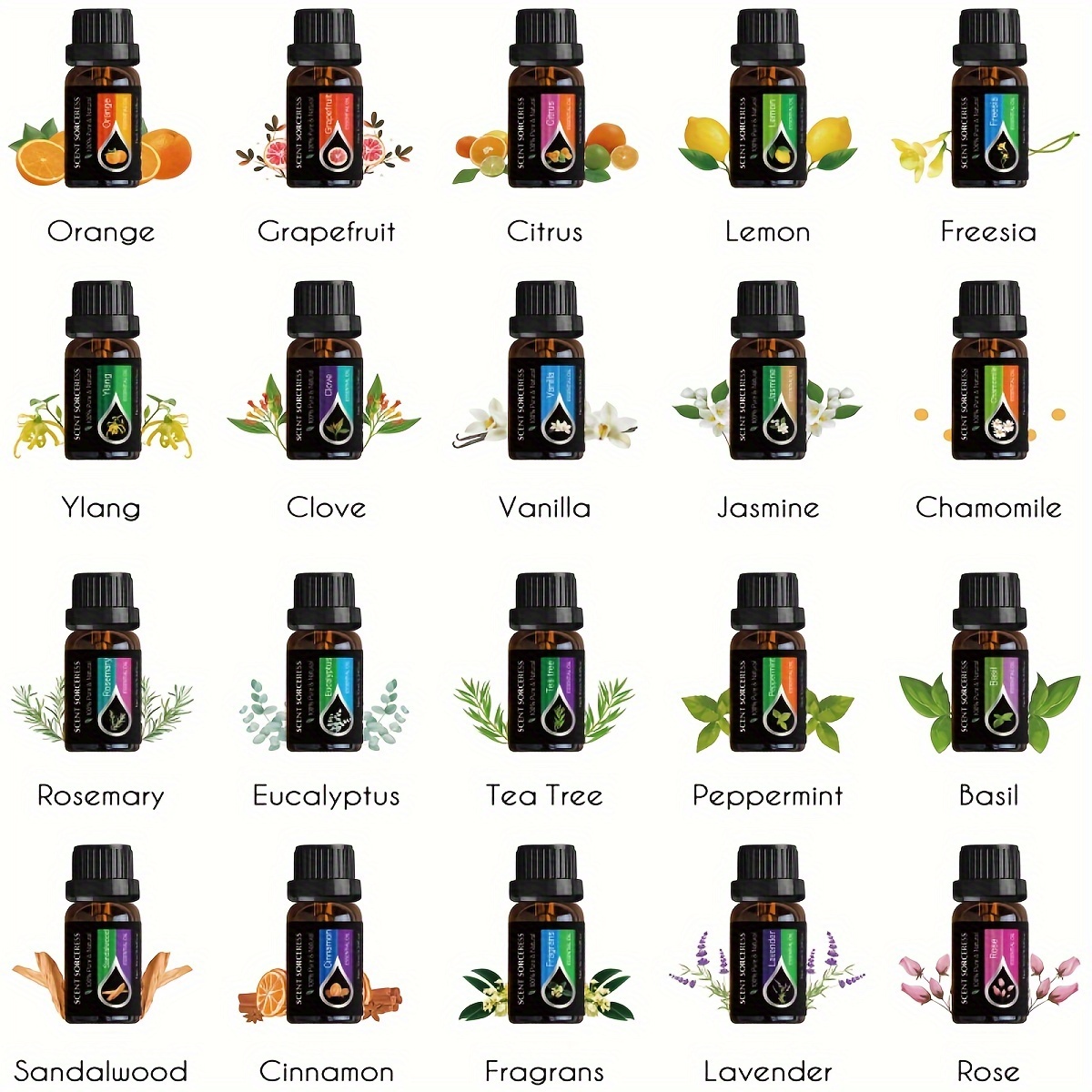 20Pcs/Set Classic Brand Essent - огляд і ціна Home Fragrance Liquid