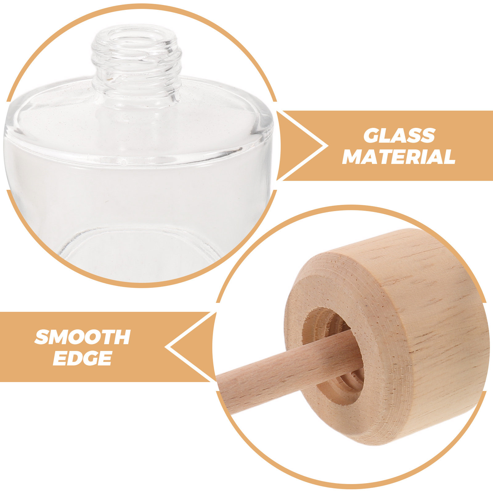 2Pcs Clear Glass Reed Diffuser - огляд і ціна Home Fragrance With Essential Oils