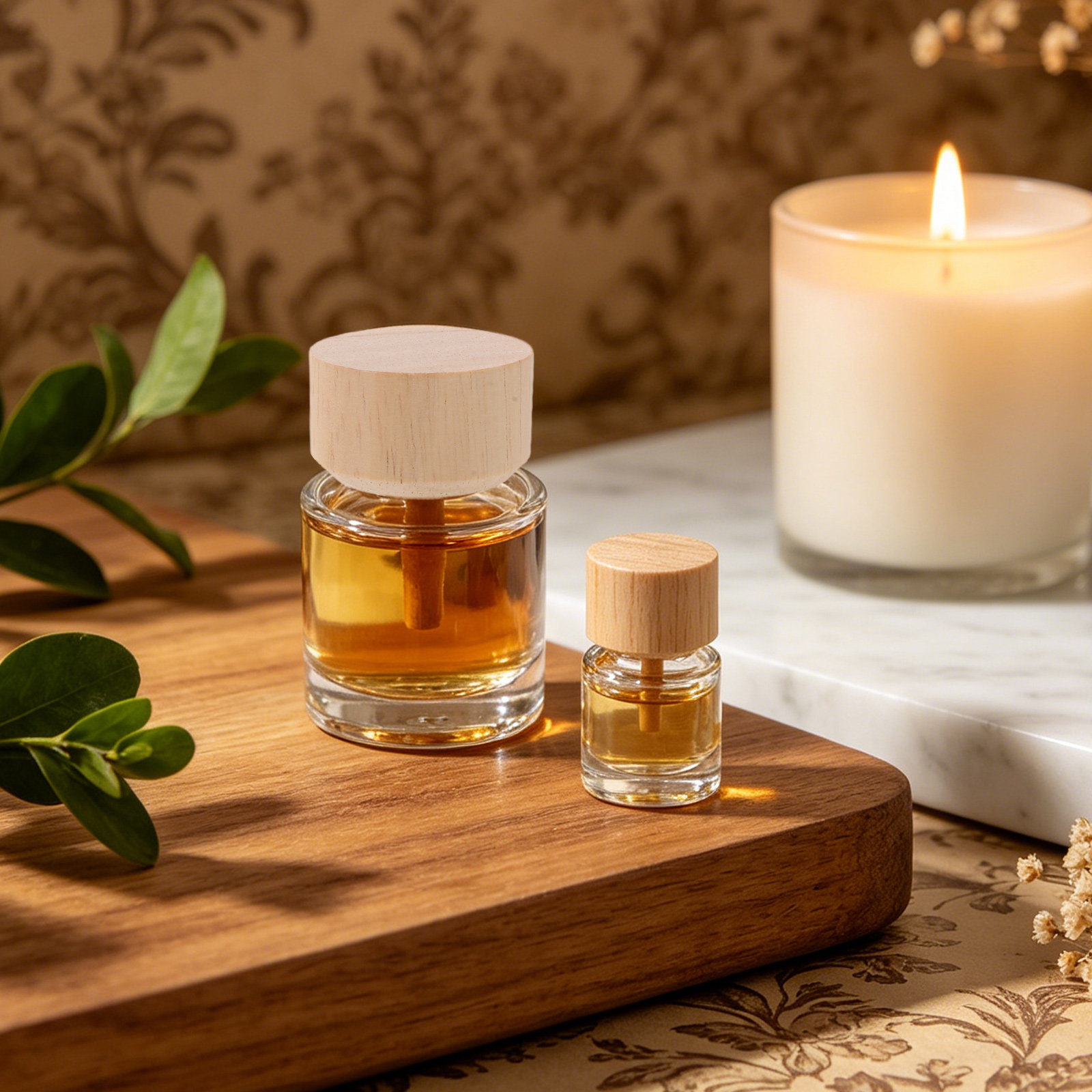 2Pcs Clear Glass Reed Diffuser - огляд і ціна Home Fragrance With Essential Oils